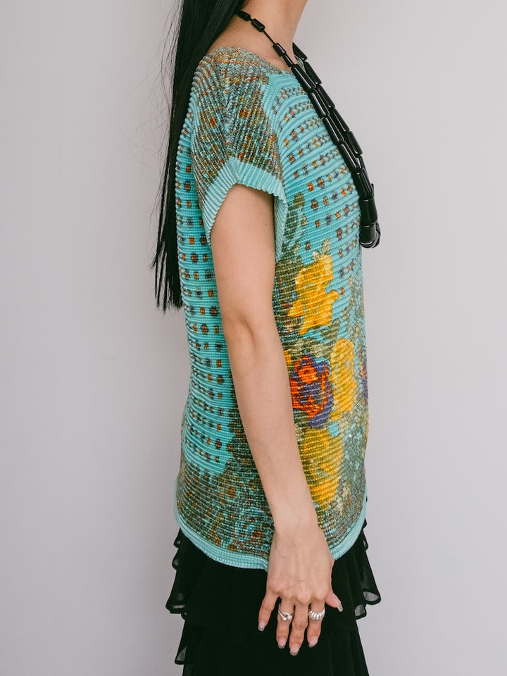 90s Pleats Art Top