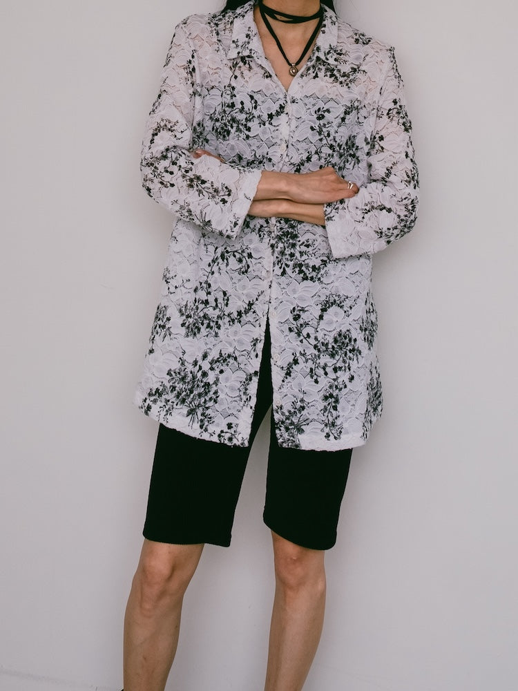 Small Flower Lace Shirt