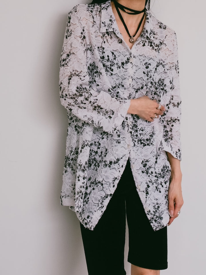 Small Flower Lace Shirt
