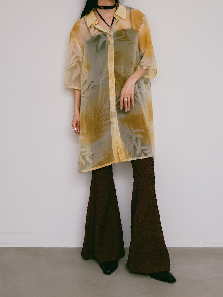 Organdy Flower Summer Shirt