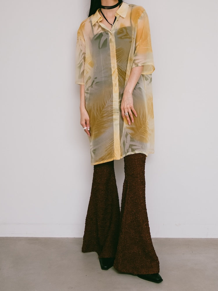 Organdy Flower Summer Shirt