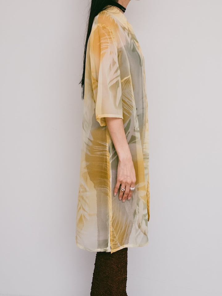 Organdy Flower Summer Shirt