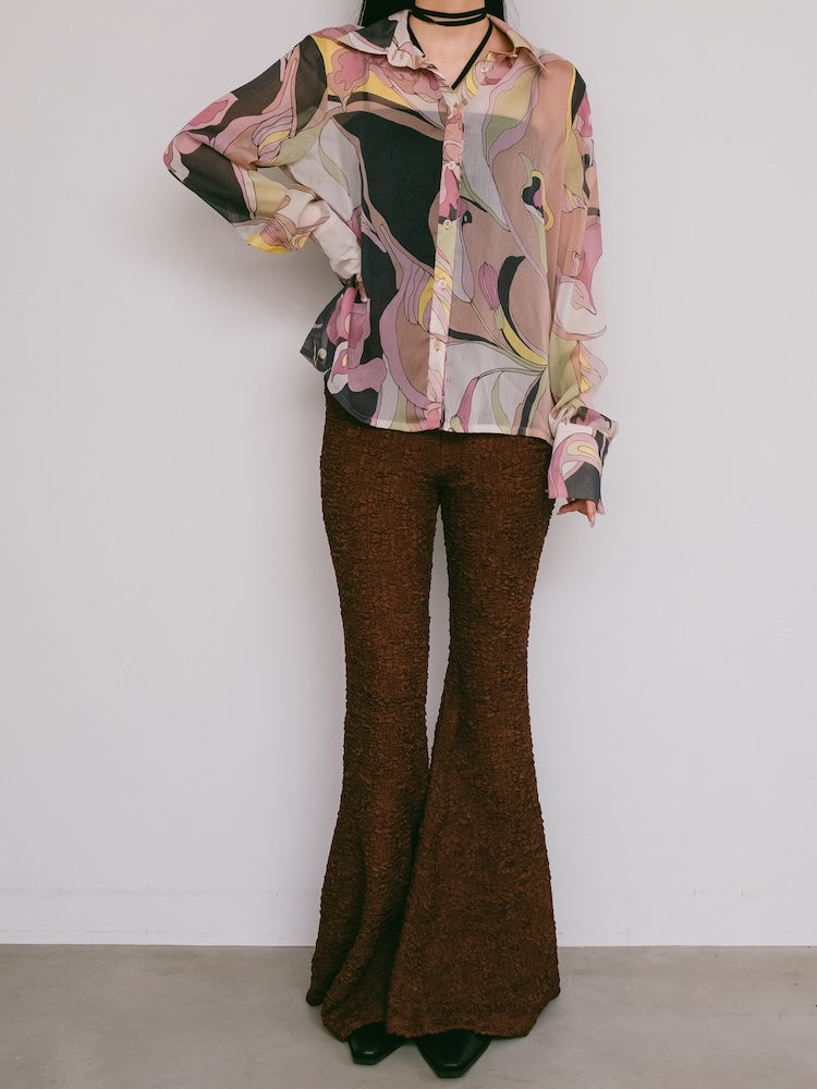 Geometric Sheer Shirt