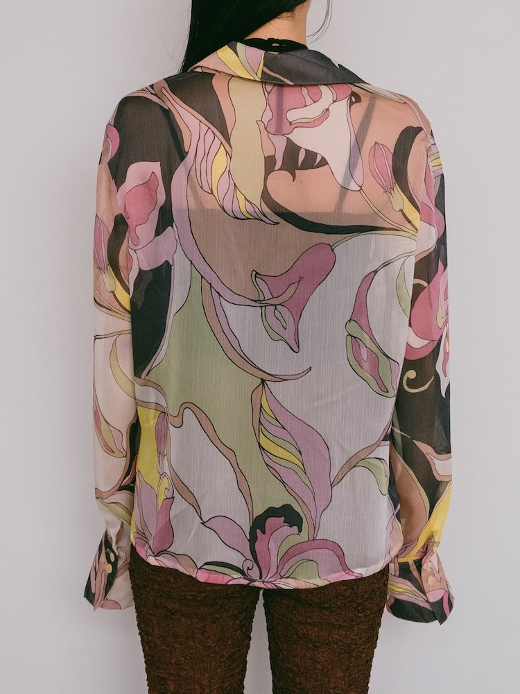 Geometric Sheer Shirt