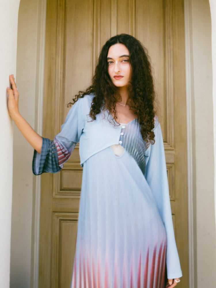 Art Line Print 2piece Dress｜アートライン柄セパレートワンピース