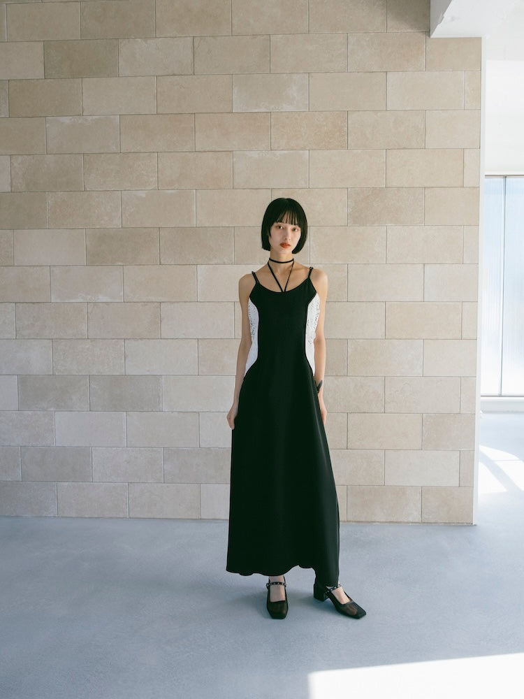 Lace Inset Camisole Dress｜レース切り替えキャミソールワンピース