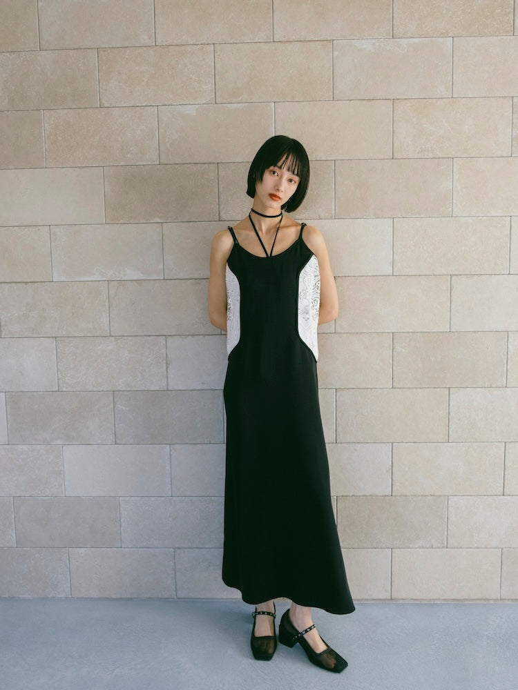 Lace Inset Camisole Dress｜レース切り替えキャミソールワンピース