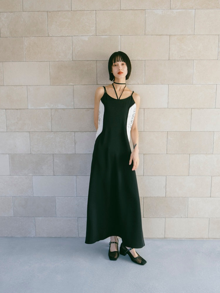 2月7日(土) 12:00販売開始】Lace Inset Camisole Dress – MARTE