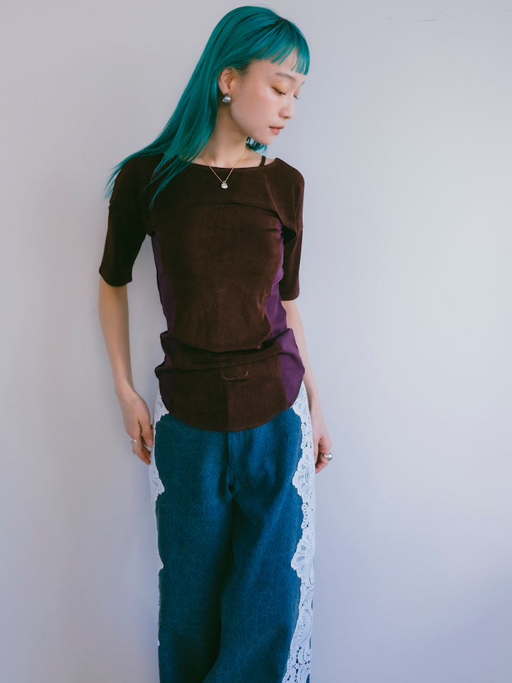 モデル身長：167cm / カラー：RedBrown