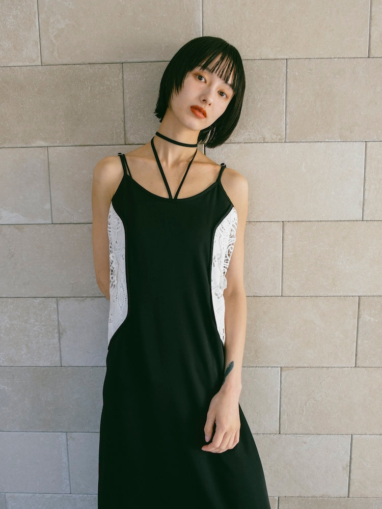 Lace Inset Camisole Dress｜レース切り替えキャミソールワンピース