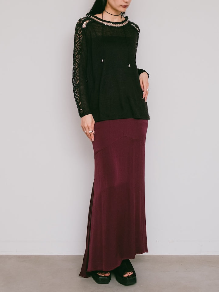 Silver Parts Lace Top