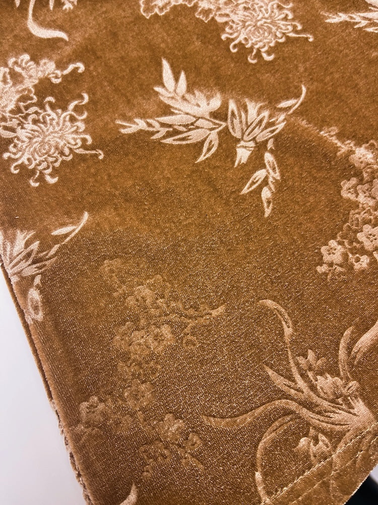 Velour China Hook Shirt｜チャイナボタンのベロアシャツ – MARTE