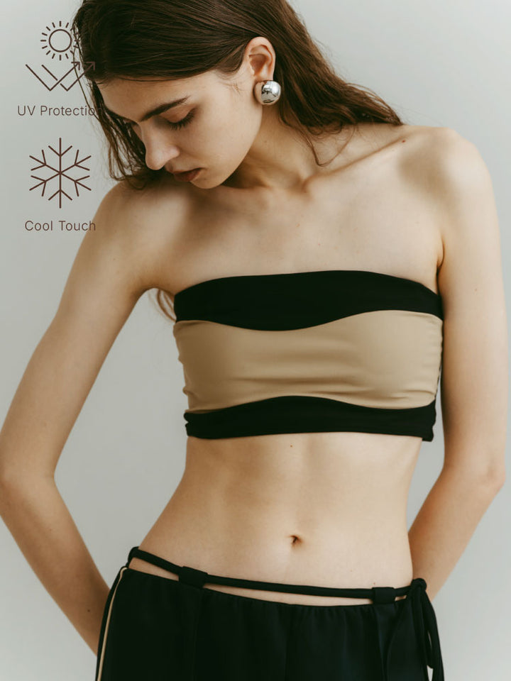 Ease Two-Tone Bandeau｜UV Protection｜Cool Fabric