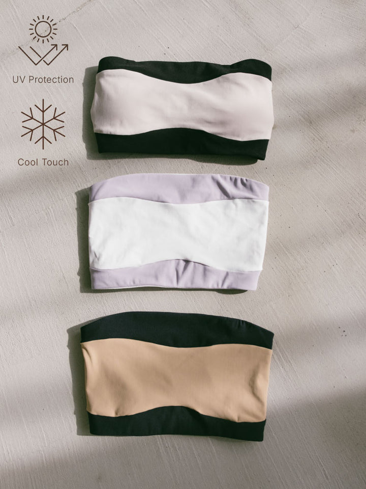 Ease Two-Tone Bandeau｜UV Protection｜Cool Fabric