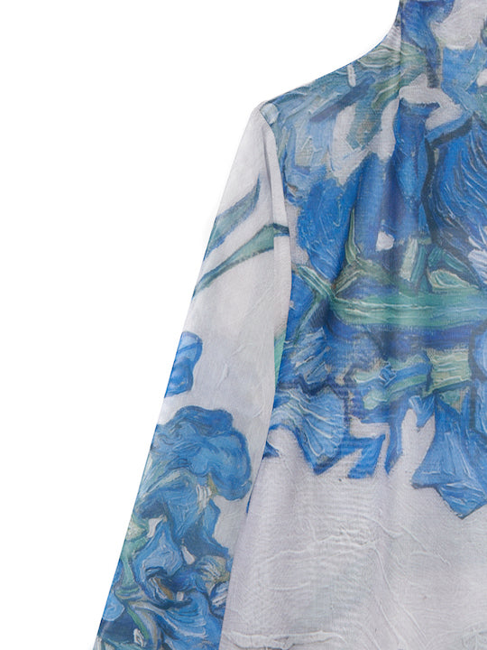 High Neck Sheer Top / 03Irises｜ハイネックシアートップス – MARTE
