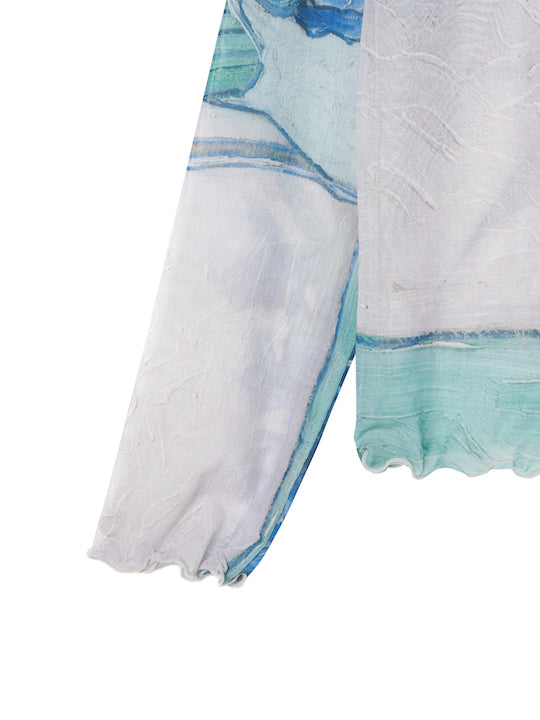 High Neck Sheer Top / 03Irises｜ハイネックシアートップス – MARTE
