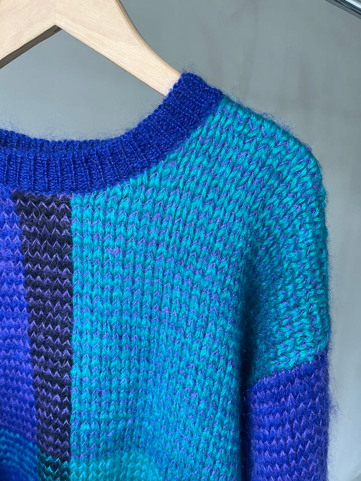 80s Blue Mohair Knit