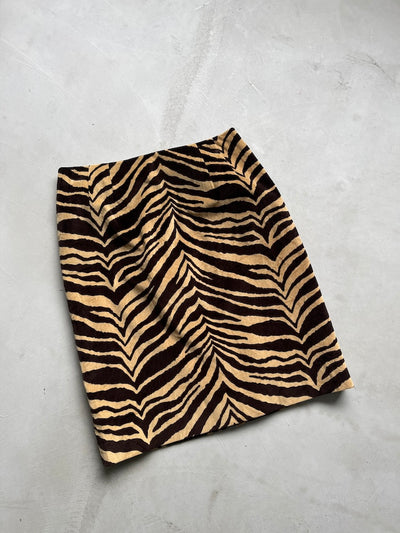 Animal Pattern Mini Skirt
