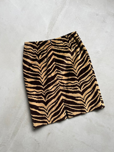 Animal Pattern Mini Skirt