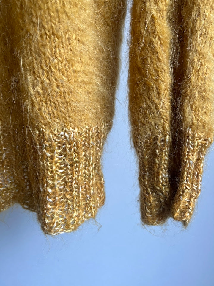 Mustard Mohair Design Knit