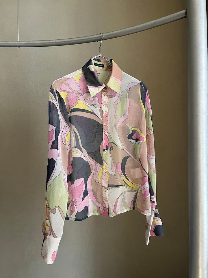 Geometric Sheer Shirt
