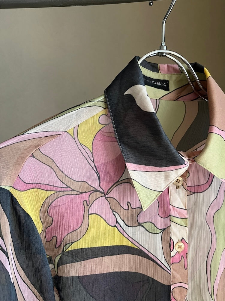 Geometric Sheer Shirt
