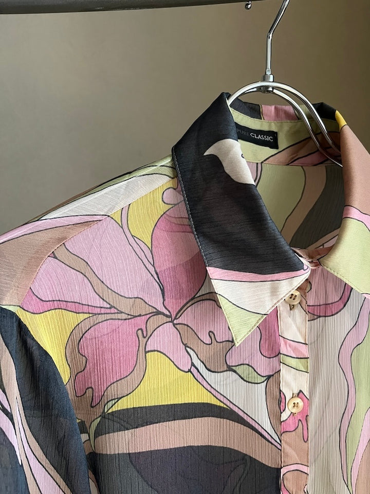 Geometric Sheer Shirt