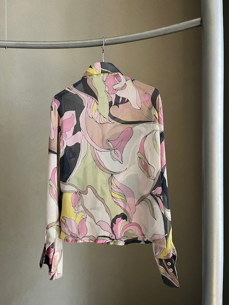 Geometric Sheer Shirt