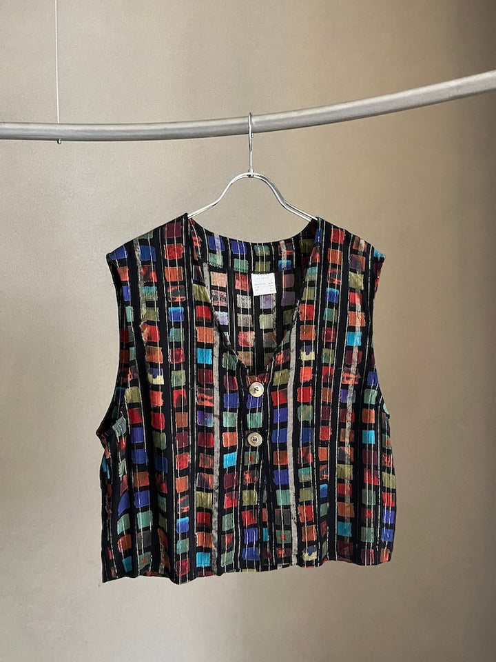 80s Square Line Vest
