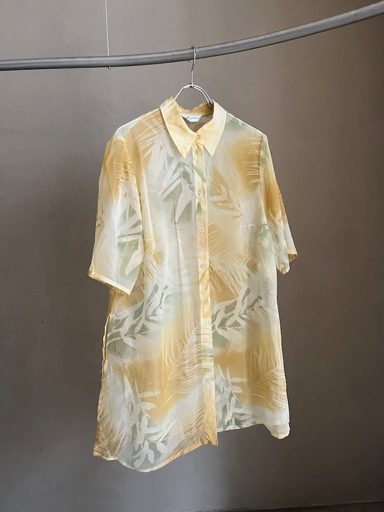 Organdy Flower Summer Shirt