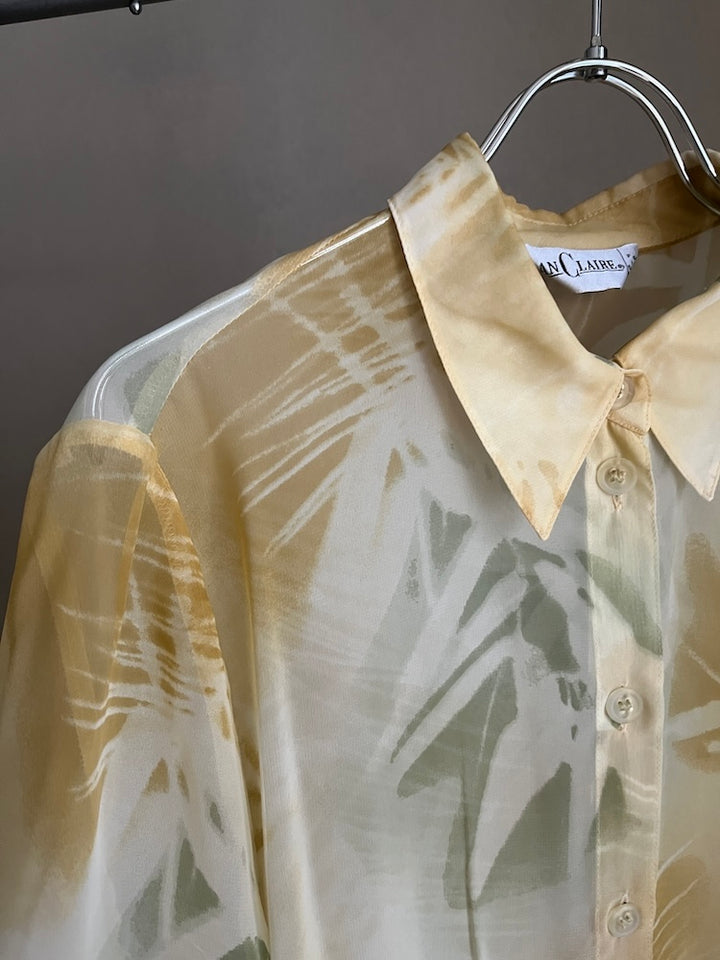 Organdy Flower Summer Shirt
