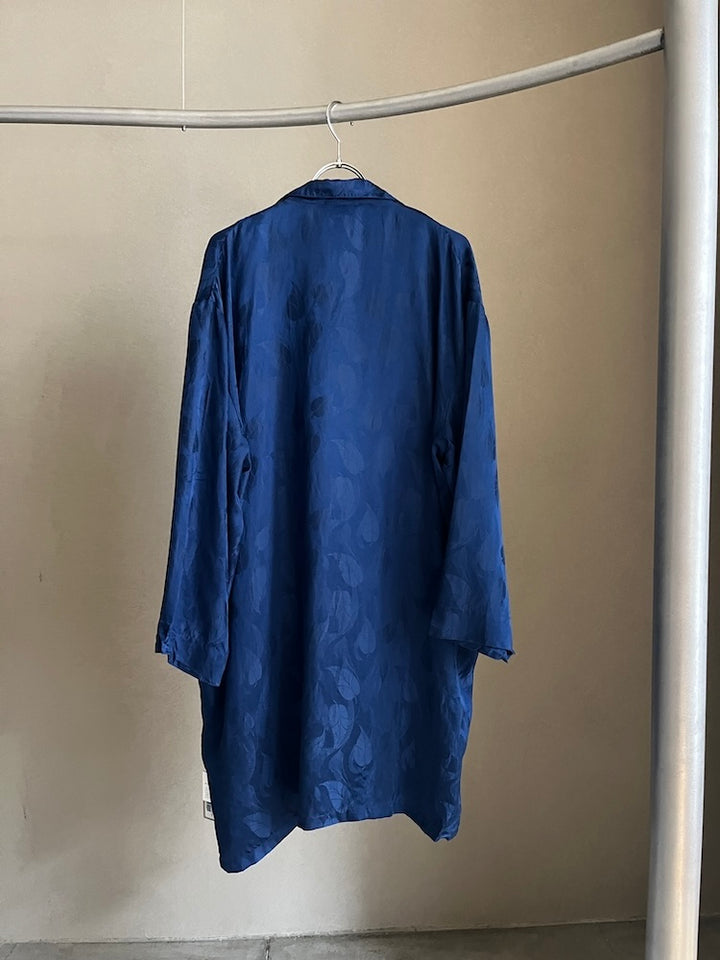Royal Blue Satin Silk Shirt