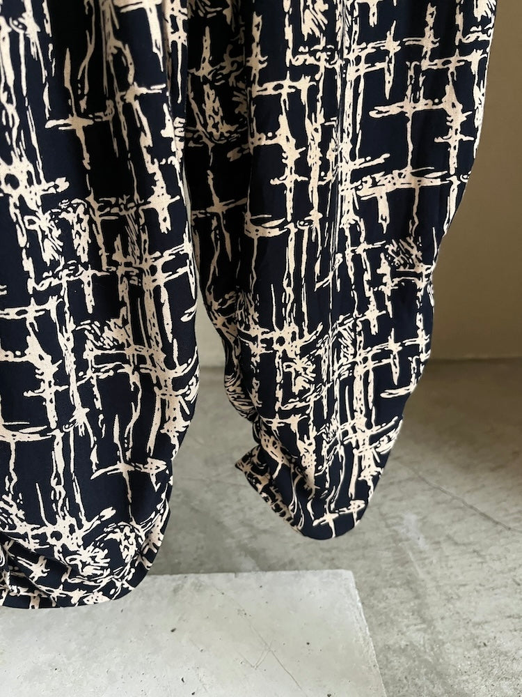 Wrap Abstract Jumpsuit