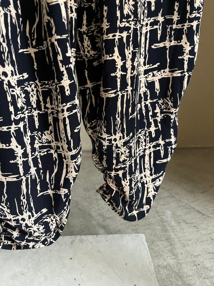 Wrap Abstract Jumpsuit