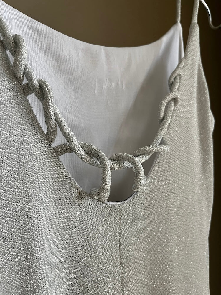 Back Design Lame Dress