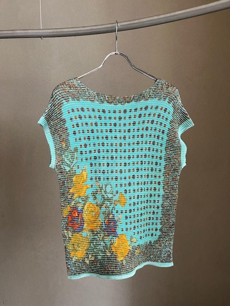 90s Pleats Art Top