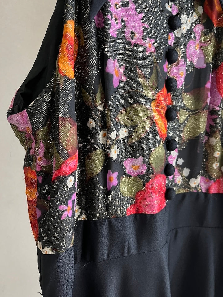 70s Polyester Halter Neck Dress
