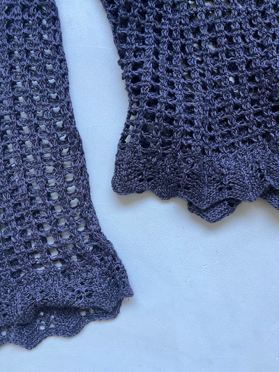 Crochet Flare Knit Top
