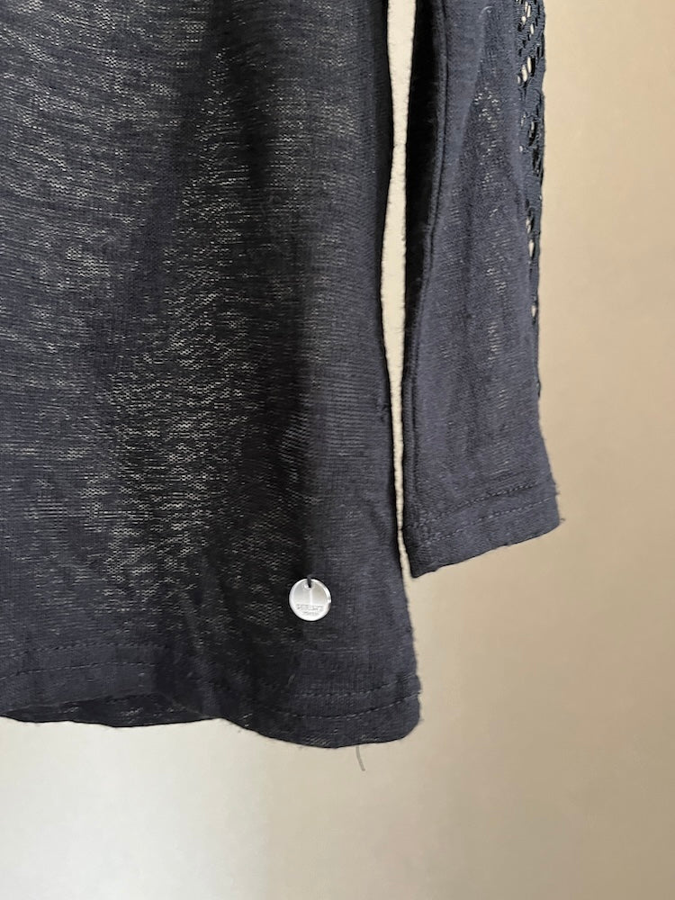 Silver Parts Lace Top