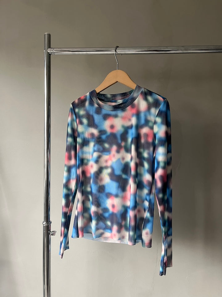 Bokeh Stretch  Sheer Top