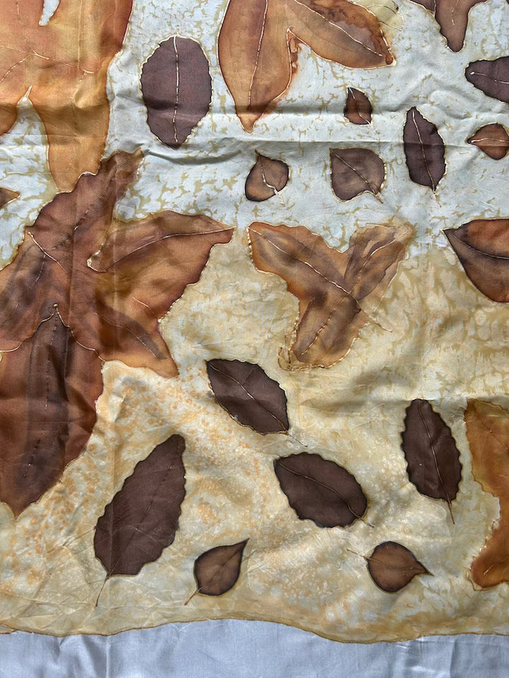 Vintage Scarf / Fall Leaves