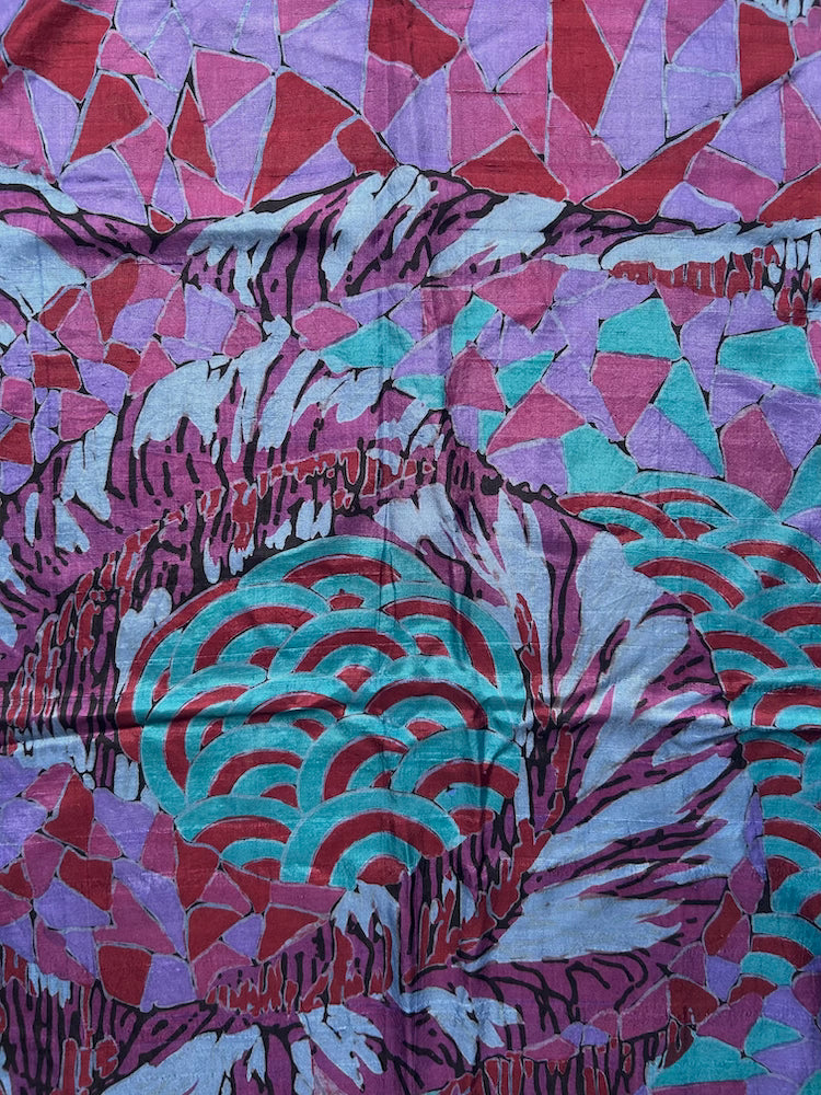 Vintage Scarf / Blue Psychedelic