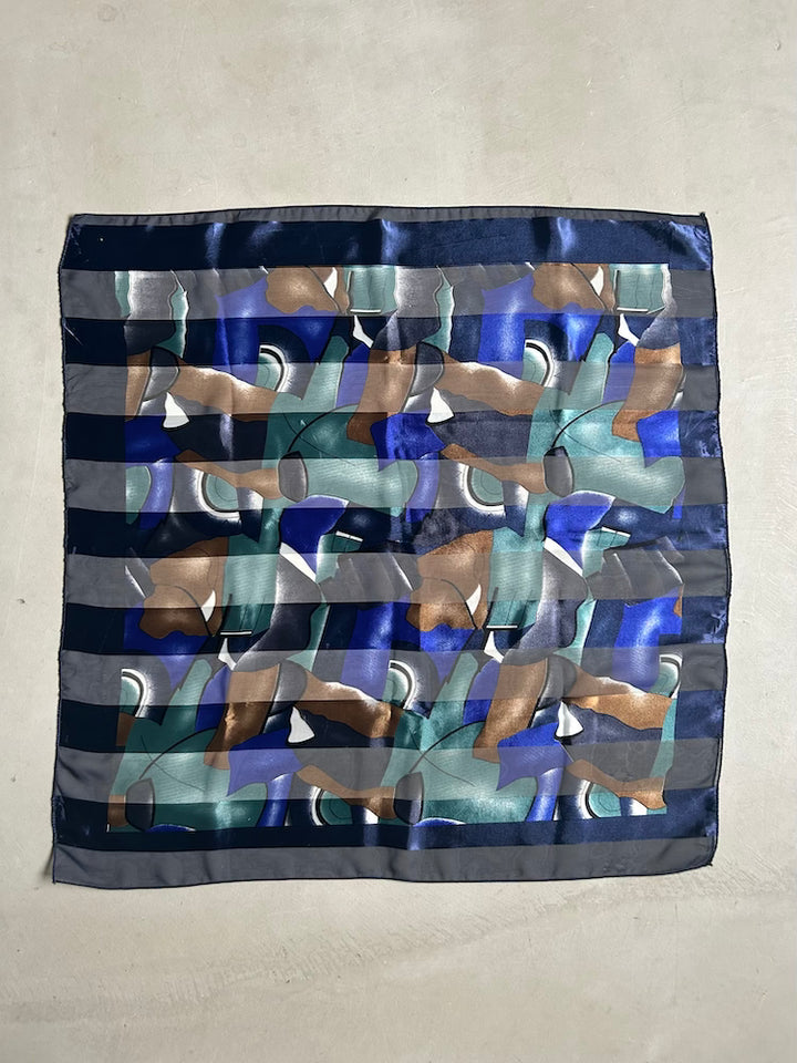 Vintage Scarf / Satin Stripe