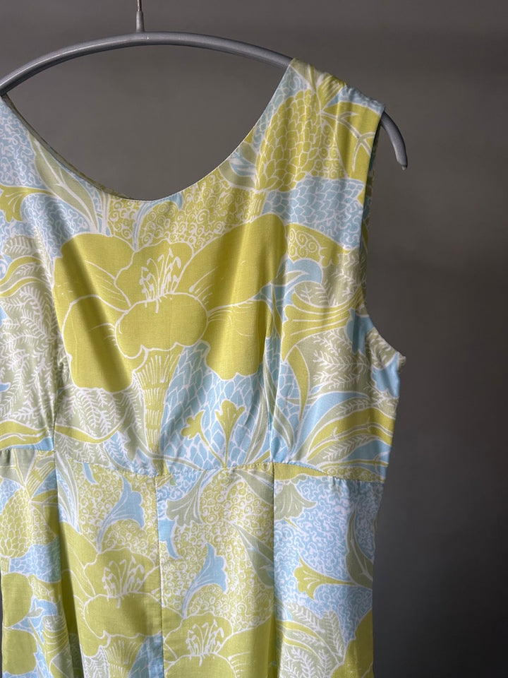 Sleeveless Lemon Flower Dress