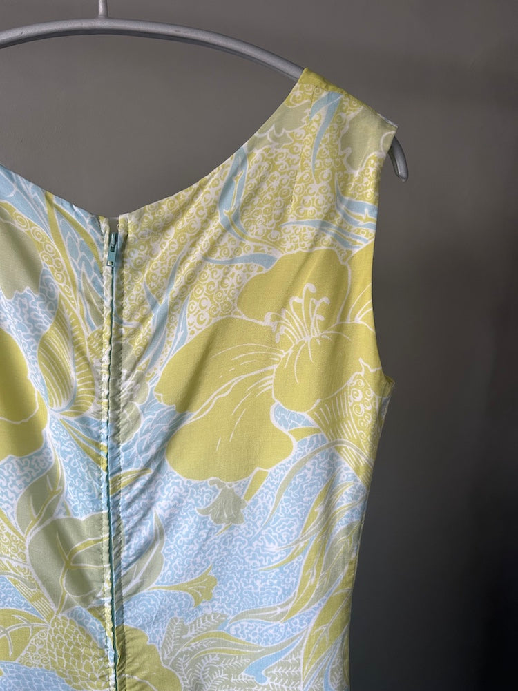 Sleeveless Lemon Flower Dress