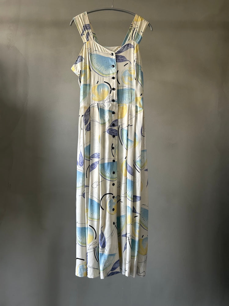80s Summer Fruits Dress