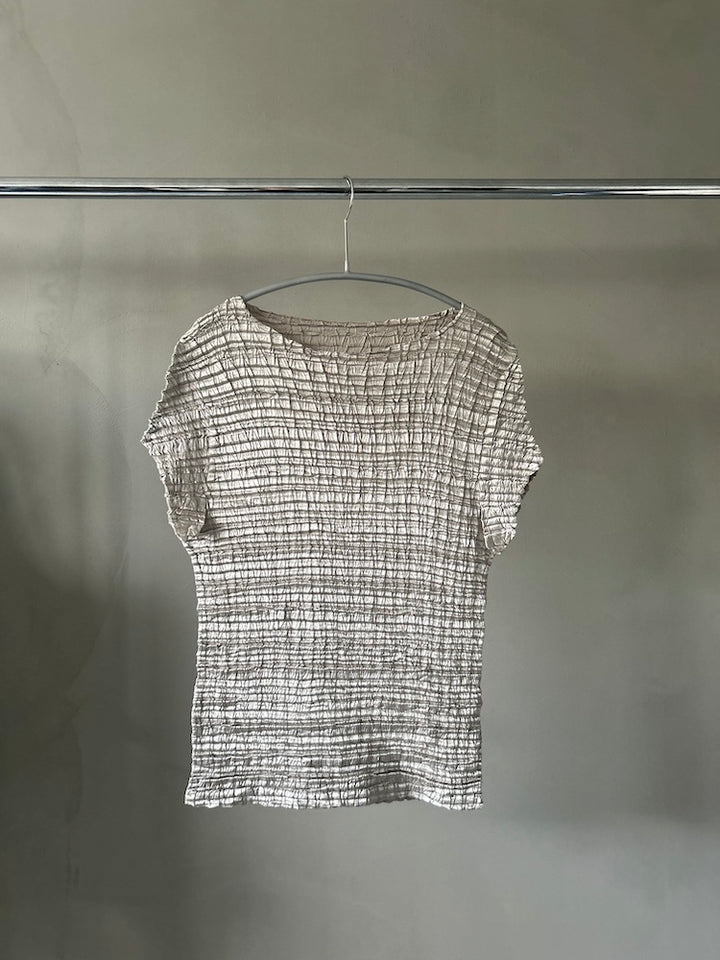 Pleats Champagne Top