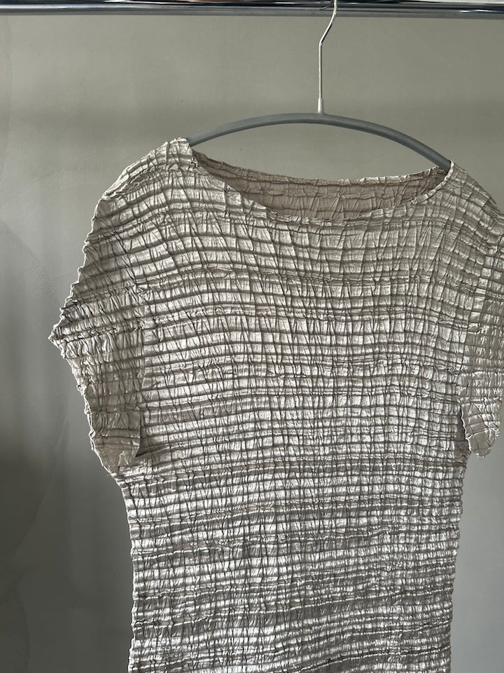 Pleats Champagne Top