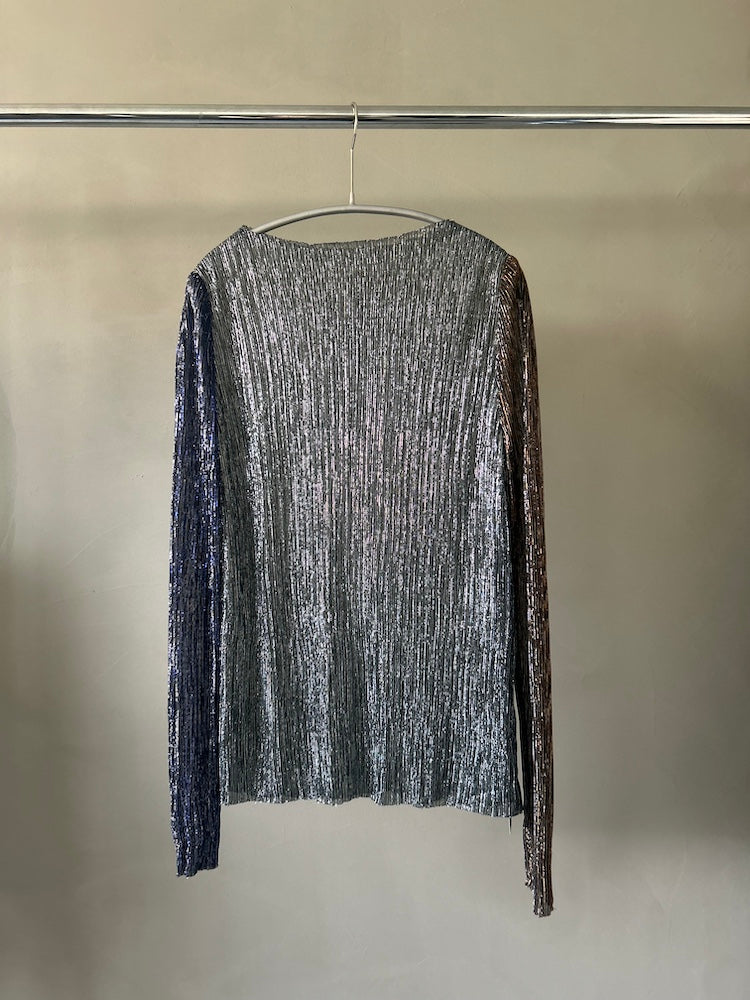 Pleats Lame Top