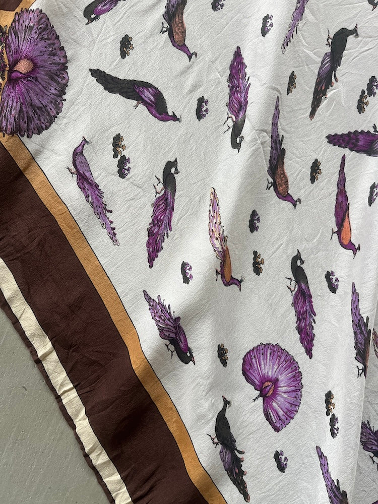 Vintage Scarf / Bird